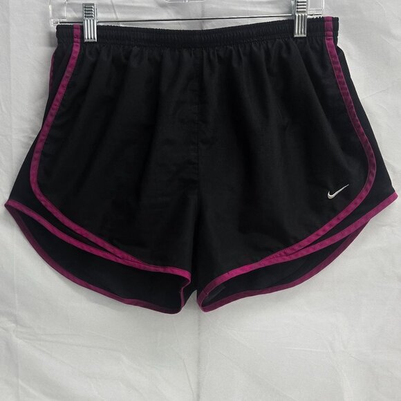 Nike Tempo Dri-FIT Women’s Running Shorts Black Pink Trim Size Large - Picture 2 of 13